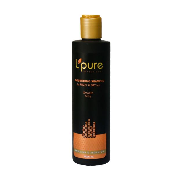 شامپو-تغذیه-کننده-مو-لپیور-مناسب-موهای-خشک-و-شکننده-230-گرم---Lpure-Nourishing-Shampoo-For-Frizzy-And-Dry-Hair-230-g