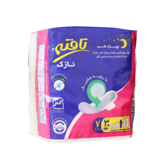 نوار-بهداشتی-بالدار-ویژه-شب-تافته-10-عددی---Tafteh-Extra-Wingshape-Feminine-Napkins-Overnight