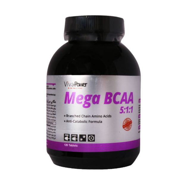 قرص-مگا-بی-سی-ای-ای-5x1x1-ویوا-پاور-120-عدد---Viva-Power-Mega-BCAA-5x1x1-120-Tabs