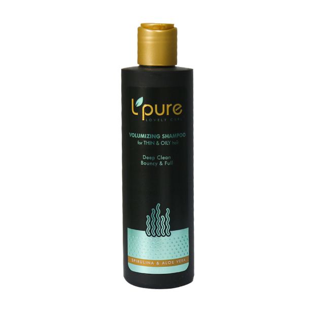شامپو-حجم-دهنده-مو-لپیور-مناسب-موهای-چرب-230-گرم---Lpure-Volumizing-Shampoo-230-g