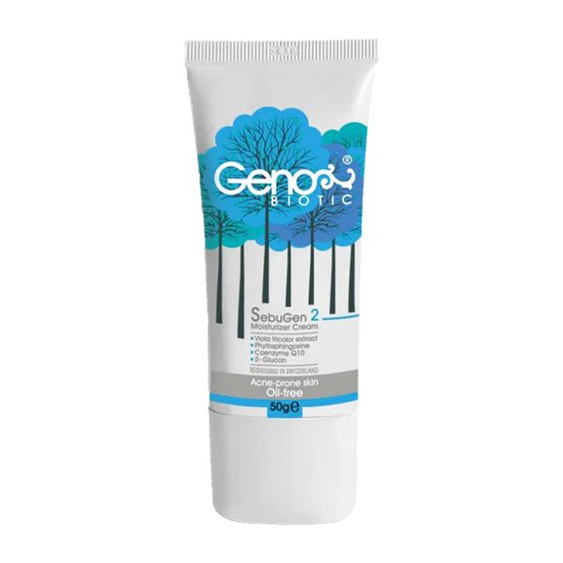 کرم-رطوبت-رسان-ژنوبایوتیک-مناسب-پوست-های-حساس-و-آکنه-ای-۵۰-گرم---Geno-Biotic-Anti-Acne-Moisturizer-Cream-50-g