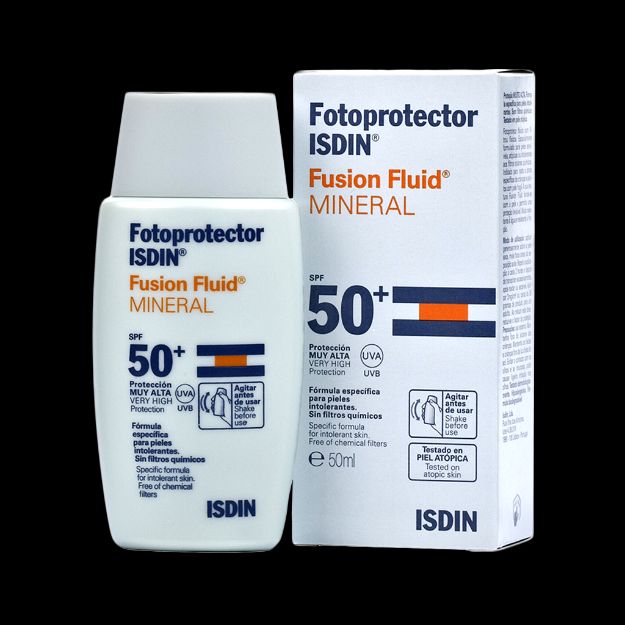 فلوئید-ضد-آفتاب-فیوژن-مینرال-ایزدین-⁺SPF50-حجم-۵۰-میلی-لیتر---Isdin-Fotoprotector-Fusion-Fluid-Mineral-SPF50+-50-ml