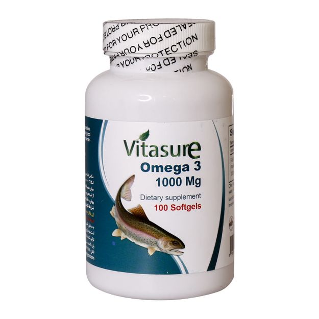 سافت-ژل-امگا-3-ویتاشور-شارک-1000-میلی-گرم-100-عدد---Vitasure-Omega3-1000-mg-100-Softgels