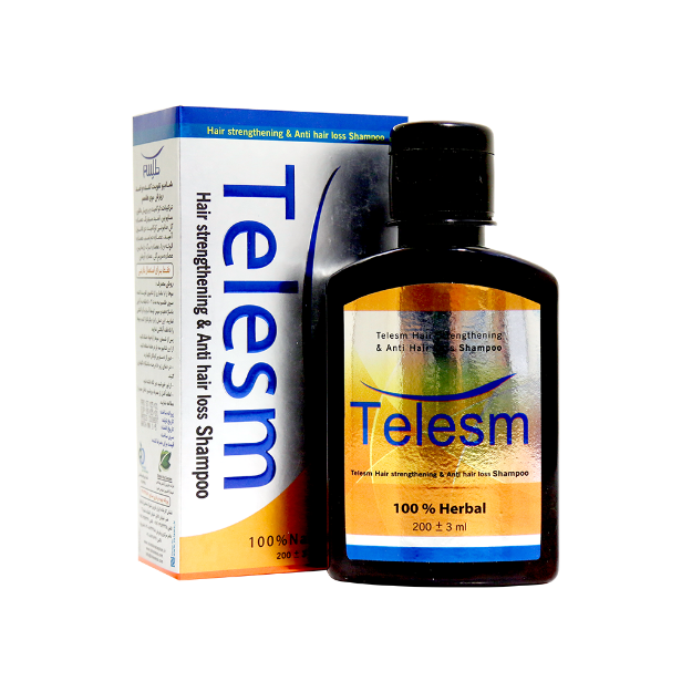 شامپو-تقویت-کننده-و-ضد-ریزش-مو-طلسم-۲۰۰-میلی-لیتر---Telesm-Hair-Strengthening-&-Anti-Hair-Loss-Shampoo-200-ml