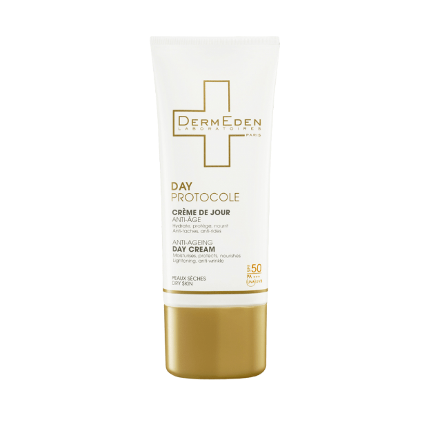 کرم-روز-پوست-خشک-درمدن-SPF50-حجم-۳۰-میلی-لیتر---Dermeden-Day-Protocole-Anti-Ageing-Day-Cream-SPF-50-30-ml