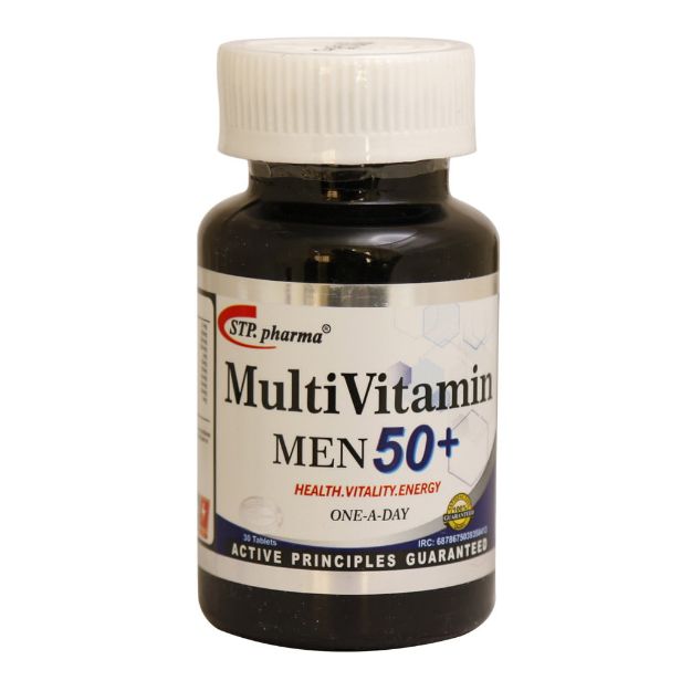 قرص-مولتی-ویتامین-مردان-بالای-50-سال-STP-فارما-30-عدد---STP-Pharma-Multi-Vitamin-Men-50+-30-Caps