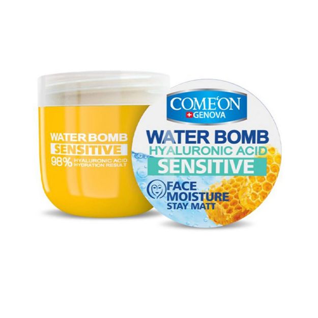 واتر-بمب-حاوی-عسل-و-هیالورونیک-اسید-کامان-200-میلی-لیتر---Comeon-Face-Moisture-Water-Bomb-With-Hyaluronic-Acid-&-Honey-For-Sensitive-Skin-200-ml