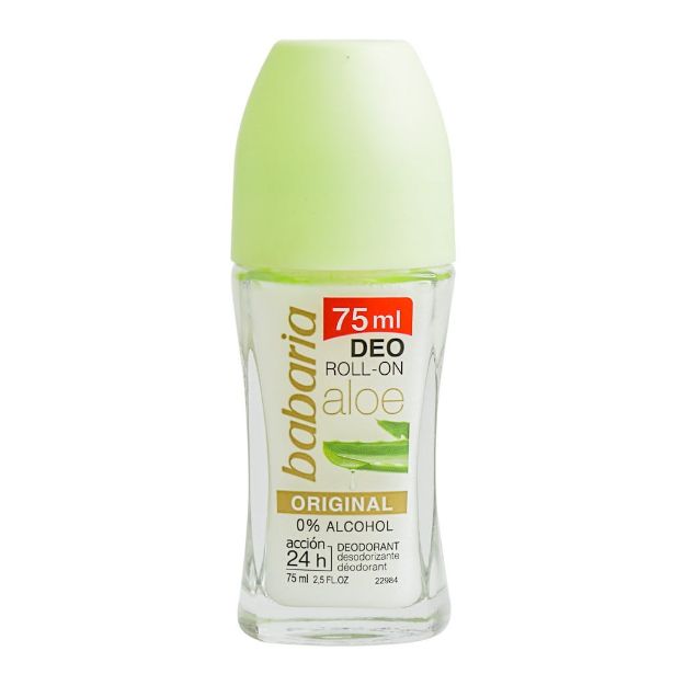 رول-ضد-تعریق-زنانه-آلوئه-ورا-اورجینال-باباریا-75-میلی-لیتر---Babaria-Original-Aloe-Deo-Roll-On-75-ml