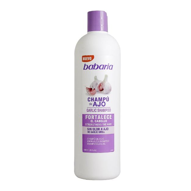 شامپو-حاوی-عصاره-سیر-باباریا-600-میلی-لیتر---Babaria-Garlic-Shampoo-600-ml