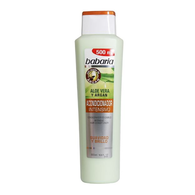 نرم-کننده-مو-آلوئه-ورا-و-روغن-آرگان-باباریا-500-میلی-لیتر---Babaria-Intensive-Conditioner-with-Aloevera-and-Argan-Oil-500-ml