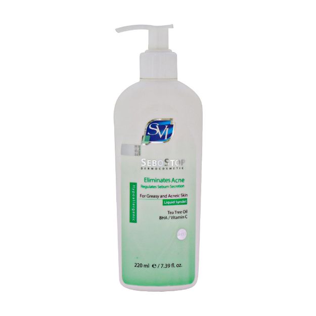 پن-مایع-غیرصابونی-سبو-استاپ-اس-وی-آی-220-میلی-لیتر---SVI-SeboStop-Liquid-Cleaning-for-Greasy-and-Acneic-Skin-220-ml
