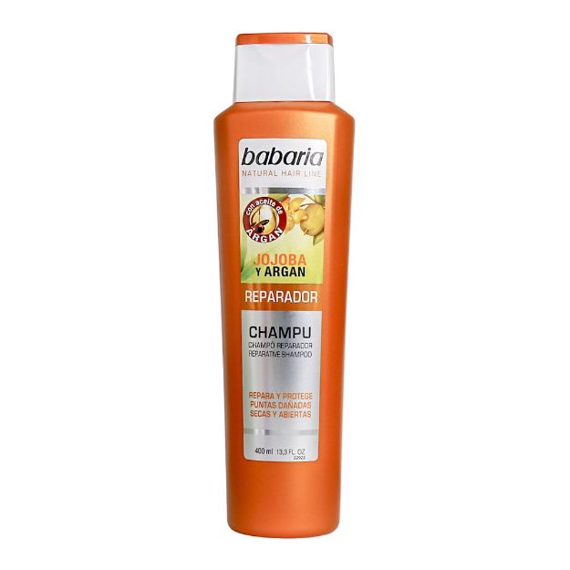 شامپو-ترمیم-کننده-مو-باباریا-حاوی-روغن-جوجوبا-و-آرگان-400-میلی-لیتر---Babaria-Reconstruct-Shampoo-with-Jojoba-and-Argan-Oil-400-ml