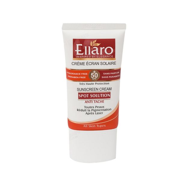 کرم-ضد-آفتاب‎-اسپات-سولوشن-الارو-SPF50-مناسب-انواع-پوست-۴۰-میلی-لیتر---Ellaro-Sunscreen-Cream-SPF-50⁺-Spot-Solution-For-All-Skins-40-ml