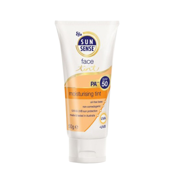 کرم-ضد-آفتاب-سان-سنس-رنگی-ایگو-SPF50-مناسب-پوست-های-مختلط-و-چرب-۵۰گرم---Ego-Sunsense-Face-Tinted-Cream-For-Combination-And-Oily-Skins-50-g