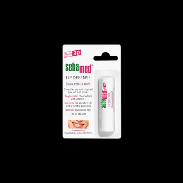 بالم-محافظ-لب-و-ضد-آفتاب-SPF30-سبامد-مناسب-لب-های-خشک-و-ترک-دار-۴-گرم---Sebamed-Lip-Defense-Stick-SPF30-4g