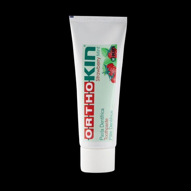 خمیر-دندان-ارتو-کین-با-طعم-توت-فرنگی-و-نعناع-۷۵-میلی-لیتر---Kin-Orthokin-Strawberry-Mint-Toothpaste-75-ml