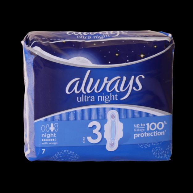 نوار-بهداشتی-سایز-بزرگ-آلویز-مخصوص-شب-مدل-اولترا-نایت-۷-عددی---Always-Ultra-Night-Sanitary-Pad-7-Pcs