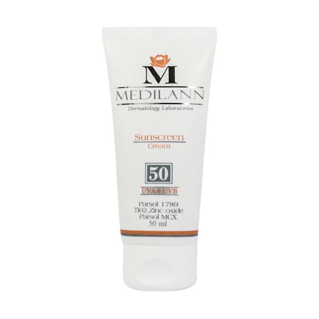 کرم-ضد-آفتاب-رنگی-SPF50-مدیلن-مناسب-پوست-های-معمولی-و-خشک-۵۰-میلی-لیتر---Medilann-Sunscreen-SPF50-Tinted-Cream-Normal-And-Dry-Skins-50-ml