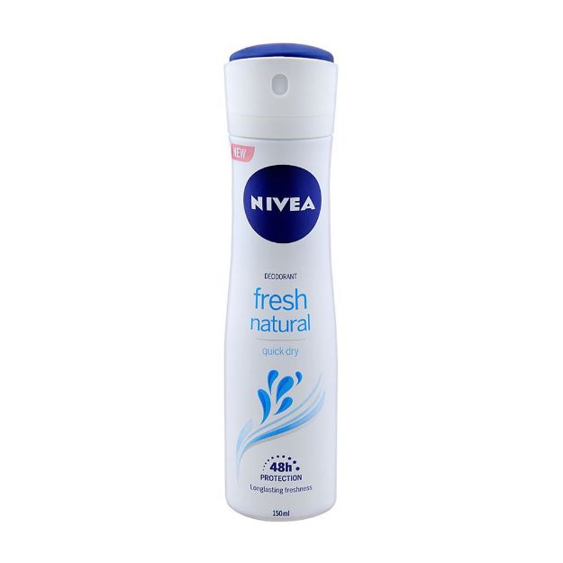 اسپری-ضد-تعریق-نیوآ-مدل-فرش-نچرال-مخصوص-بانوان-۱۵۰-میلی-لیتر---Nivea-Fresh-Natural-Spray-For-Women-150-ml