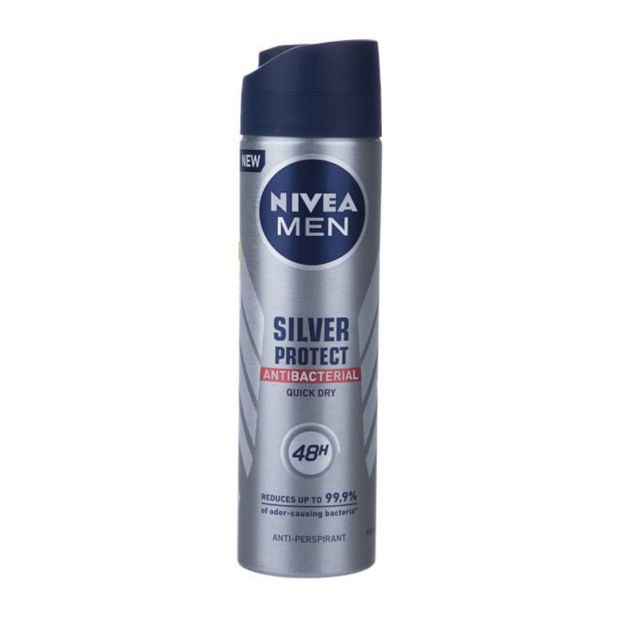 اسپری-ضد-تعریق-نیوآ-مدل-سیلور-پروتکت-مخصوص-آقایان-۱۵۰-میلی-لیتر---Nivea-Silver-Protect-Spray-For-Men-150-ml