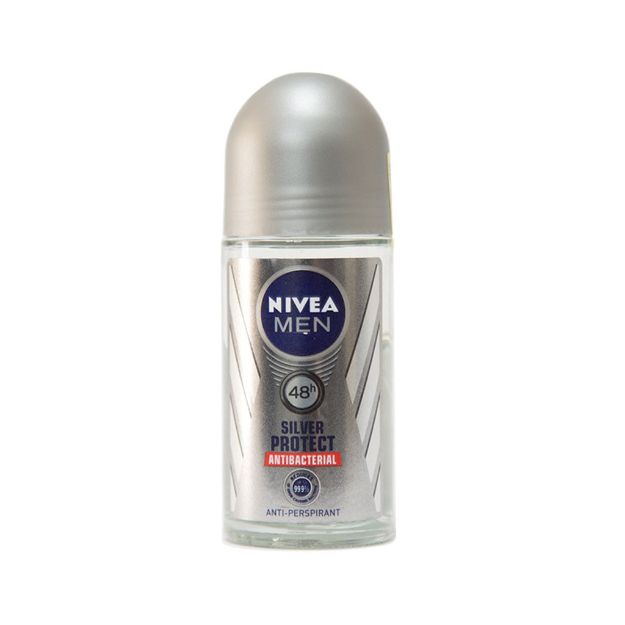 رول-ضد-تعریق-نیوآ-مدل-سیلور-پروتکت-مخصوص-آقایان-۵۰-میلی-لیتر---Nivea-Silver-Protect-Roll-On-Deodorant-For-Men-50-ml