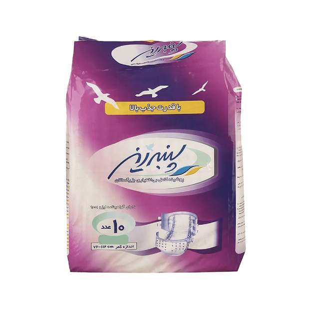 پوشینه-کامل-بی-اختیاری-بزرگسالان-سایز-بزرگ-پنبه-ریز-۱۰-عددی---Panberes-Incontinence-Briefs-Large-Size-10-Pcs