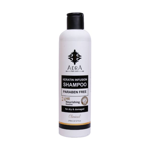 شامپو-کراتینه-آدرا-مناسب-موهای-خشک-و-آسیب-دیده-270-میلی-لیتر---Adra-Keratin-Infusion-Shampoo-for-Dry-&-Damaged-hair-270-ml
