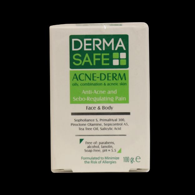 پن-پوست-های-چرب-مختلط-و-دارای-آکنه-درماسیف-۱۰۰-گرم---Derma-Safe-Acne-Derm-Anti-Acne-&-Sebo-Regulating-Pain-100-g
