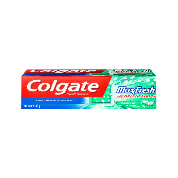 خمیر-دندان-خنک-کننده-کلگیت-با-طعم-نعنا-یخی-۱۰۰-میلی-لیتر---Colgate-Max-Fresh-Toothpaste-with-Mini-Breath-Strips-Cool-Mint-100-ml