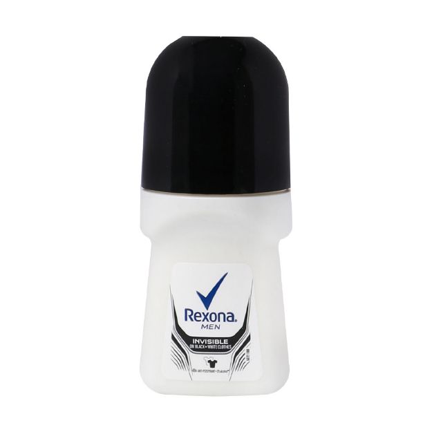رول-ضد-تعریق-مردانه-رکسونا-مدل-اینویزیبل-بلک-اند-وایت-۵۰-میلی-لیتر---Rexona-Invisible-Black-And-White-Roll-On-Deodorant-For-Men-50-ml