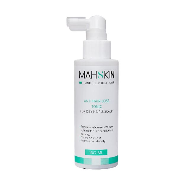 تونیک-تقویت-کننده-و-کنترل-ترشح-چربی-مه-اسکین-130-میلی-لیتر---Mahskin-Anti-Hair-Loss-Tonic-For-Oily-Hair-130-ml