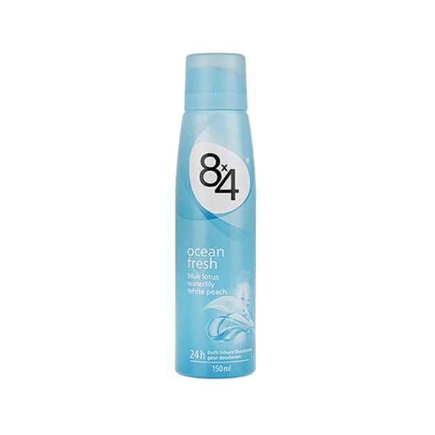 اسپری-خوشبو-کننده-زنانه-هشت-در-چهار-مدل-اوشن-فرش-۱۵۰-میلی-لیتر---8×4-Ocean-Fresh-Spray-150-ml
