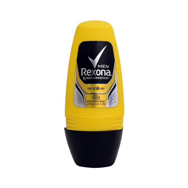 رول-ضد-تعریق-مردانه-رکسونا-مدل-V8-حجم-۵۰-میلی-لیتر---Rexona-V8-Roll-On-Deodorant-For-Men-50-ml