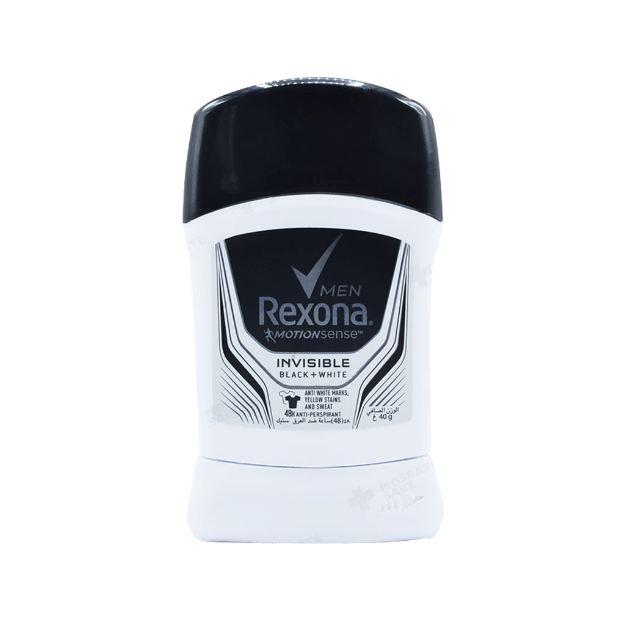 استیک-ضد-تعریق-مردانه-رکسونا-مدل-اینویزیبل-بلک-اند-وایت-۴۰-گرم---Rexona-Invisible-Black-And-White-Stick-Deodorant-For-Men-40-g