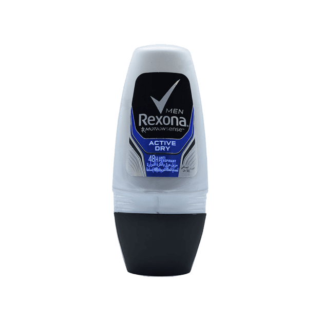 رول-ضد-تعریق-مردانه-رکسونا-مدل-اکتیو-درای-۵۰-میلی-لیتر---Rexona-Active-Dry-Roll-On-Deodorant-For-Men-50-ml