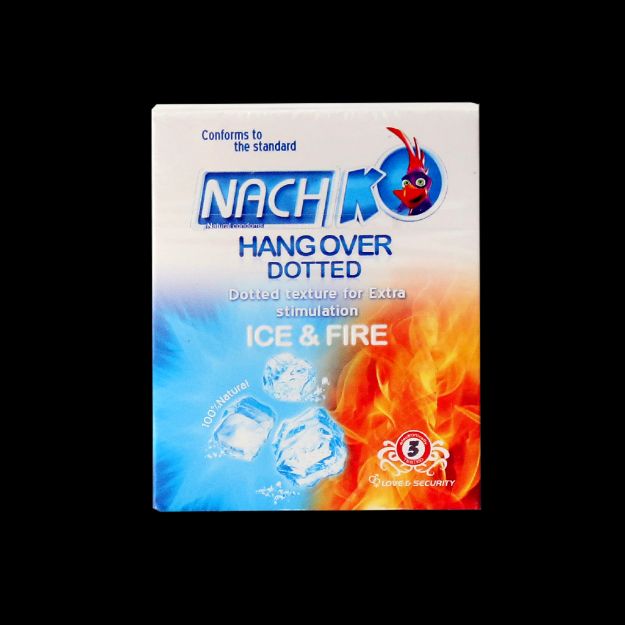 کاندوم-خاردار-کدکس-مدل-هنگ-اور-یخ-و-آتش-۳-عددی---Nach-Kodex-Hangover-Dotted-Ice-&-Fire-Condom-3-Pcs