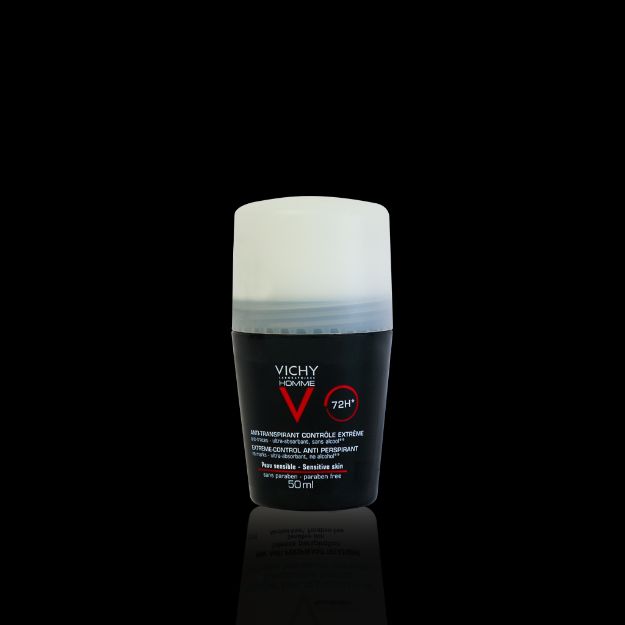 رول-ضد-تعریق-۷۲-ساعته-ویشی-مناسب-آقایان-۵۰-میلی-لیتر---Vichy-72Hr-Antiperspirant-Roll-On-For-Men-50-ml