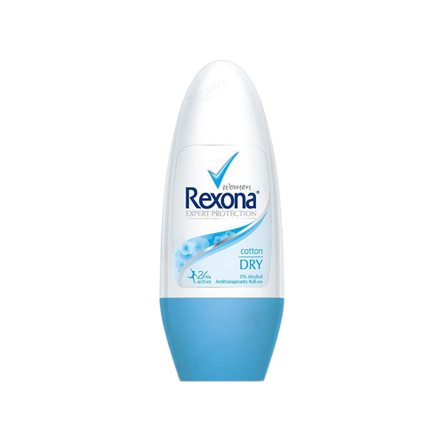 رول-ضد-تعریق-زنانه-رکسونا-مدل-کاتن-درای-۵۰-میلی-لیتر---Rexona-Cotton-Dry-Roll-On-Deodorant-For-Women-50-ml