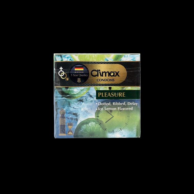 کاندوم-تاخیری-خاردار-و-شیاردار-کلایمکس-مدل-Pleasure-بسته-۳-عددی---Climax-Pleasure-Dotted-Ribbed-Delay-Condoms-3-Pcs