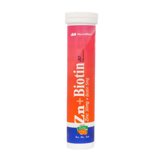 قرص-جوشان-زینک-و-بیوتین-5-میلی-گرم-نوتری-پاد-20-عدد---Nutri-Pad-Zn-And-Biotin-5-mg-20-Eddervescent-Tabs