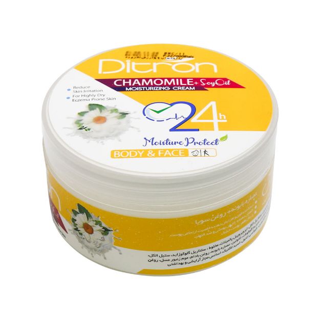 کرم مرطوب کننده بابونه و سویا دیترون ۲۰۰ میلی لیتر - Ditron Chamomile & Soy Cream 200 ml