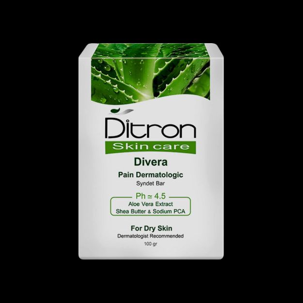 پن-آلوئه-ورا-دیترون-مناسب-پوست-های-خشک-و-خیلی-خشک-۱۰۰-گرم---Ditron-Dry-Skin-Bar-With-Aloe-Vera-Extract-100-gr