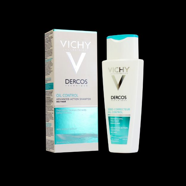 شامپو-تنظیم-کننده-چربی-سر-ویشی-مناسب-موهای-چرب-۲۰۰-میلی-لیتر---Vichy-Dercos-Oil-Control-Shampoo-For-Oily-Hair-200-ml