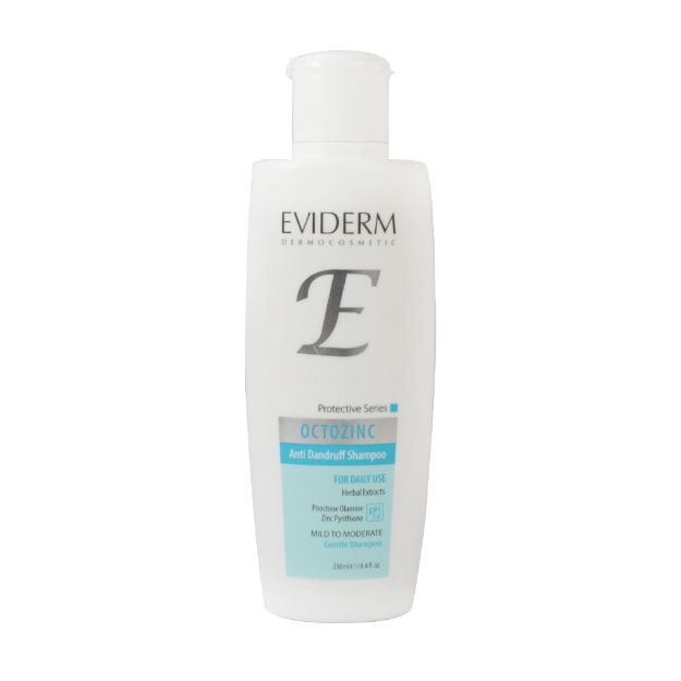 شامپو ضد شوره روزانه اکتوزینک اویدرم مناسب انواع مو ۲۵۰ میلی لیتر - Eviderm Octozinc Daily Shampoo For all Hair 250 ml