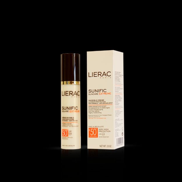 کرم-ضد-آفتاب-بی-رنگ-سانی-فیک-لیراک-+SPF-50-ضد-چروک-و-ضد-لک-۵۰-میلی-لیتر---Lierac-Sunific-Cream-Solaire-Extreme-SPF50+-For-All-Skins-50-ml
