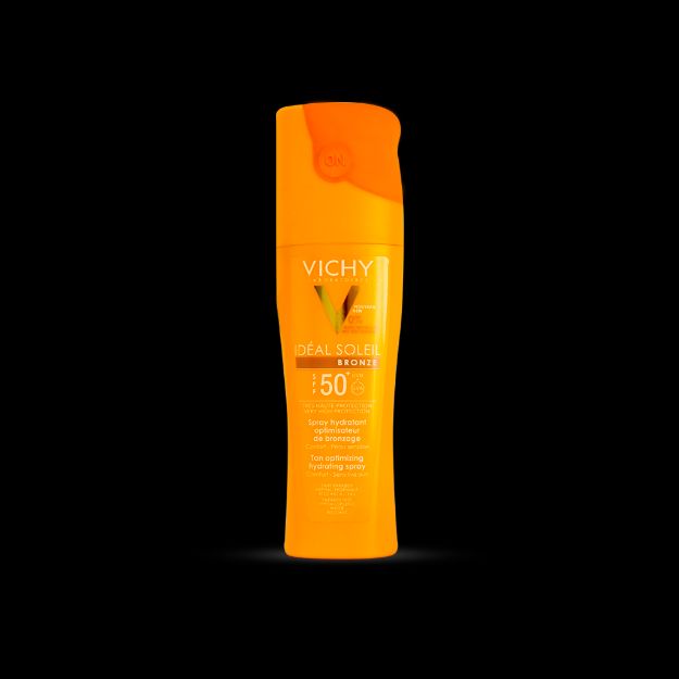 اسپری-برنزه-کننده-+SPF50-ویشی-مناسب-انواع-پوست-۲۰۰-میلی-لیتر---Vichy-Bronze-Spray-SPF50+-For-All-Skins-200-ml