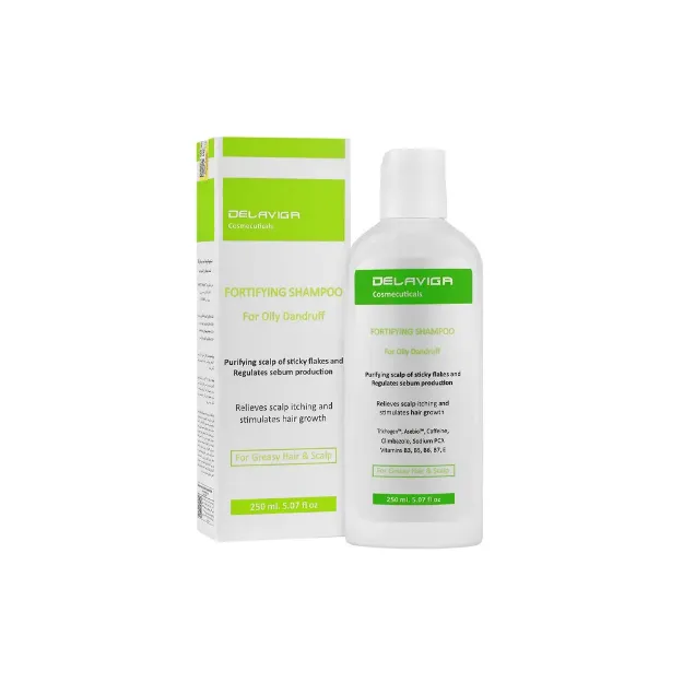 شامپو  تقویت کننده موی چرب دلاویگا 250 میلی 