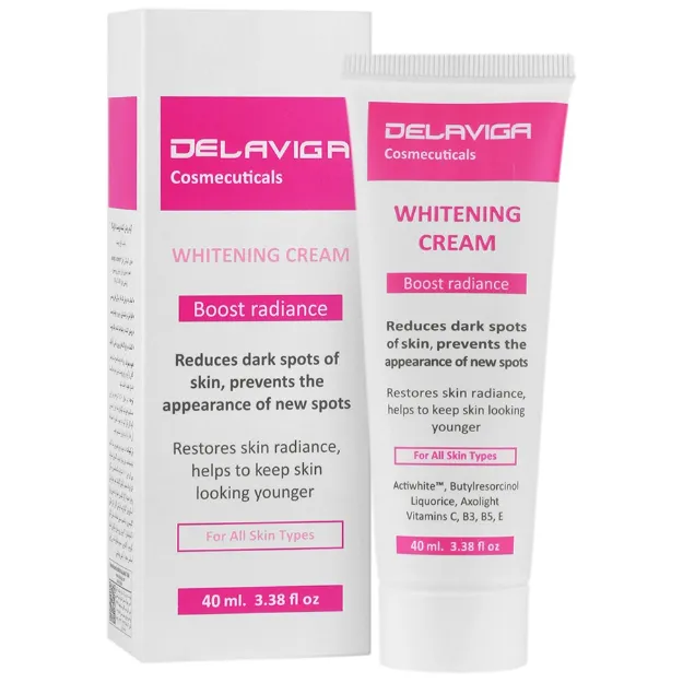 کرم روشن کننده پوست دلاویگا مناسب انواع پوست 40 میلی لیتر