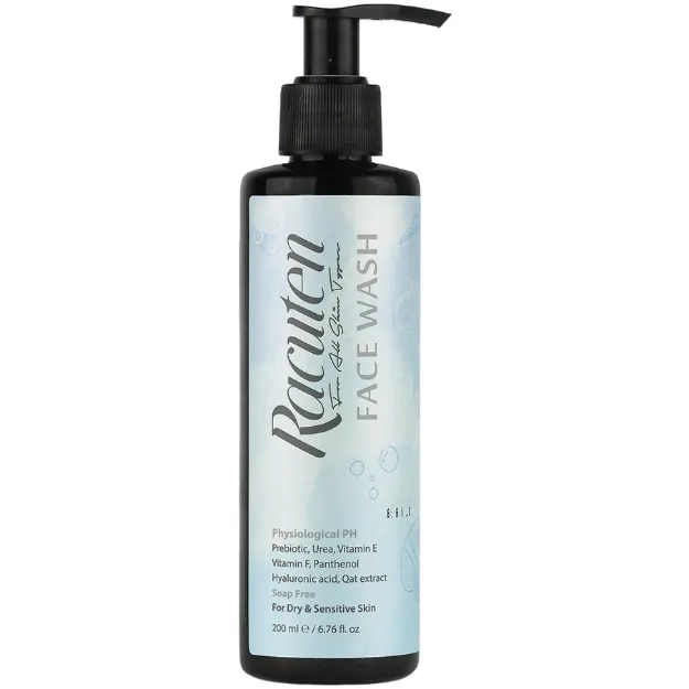 ژل شتشوی صورت پوست های خشک وحساس راکوتن 200 میلی لیتر