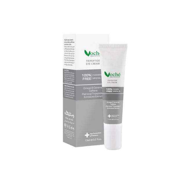 کرم دور چشم ضد پف و ضد تیرگی وچه حجم 15 میلی لیتر Voche Tripeptide Eye Cream 15ml